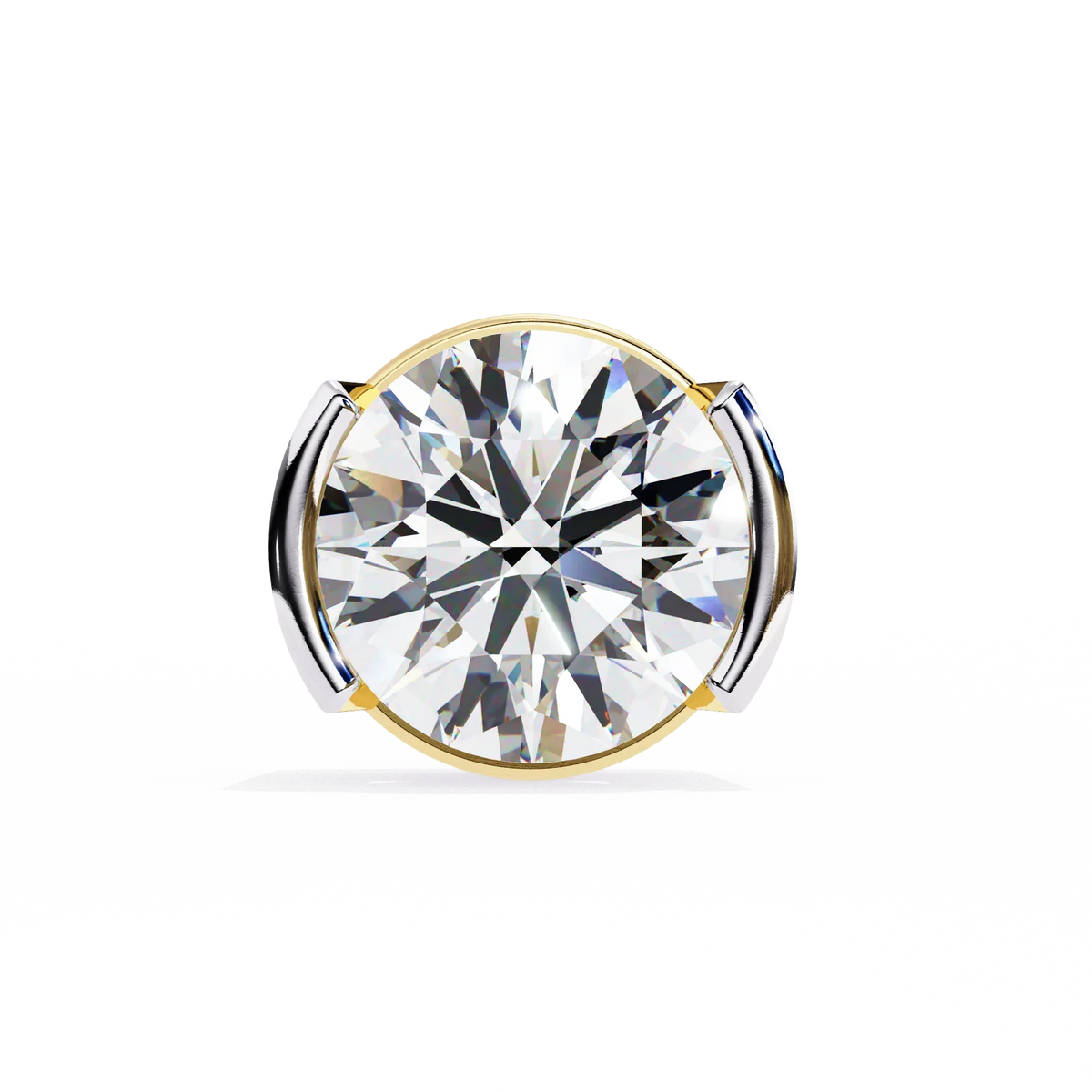 Aura Modern Bezel Lab Grown Diamond Studs - Ophiratbf