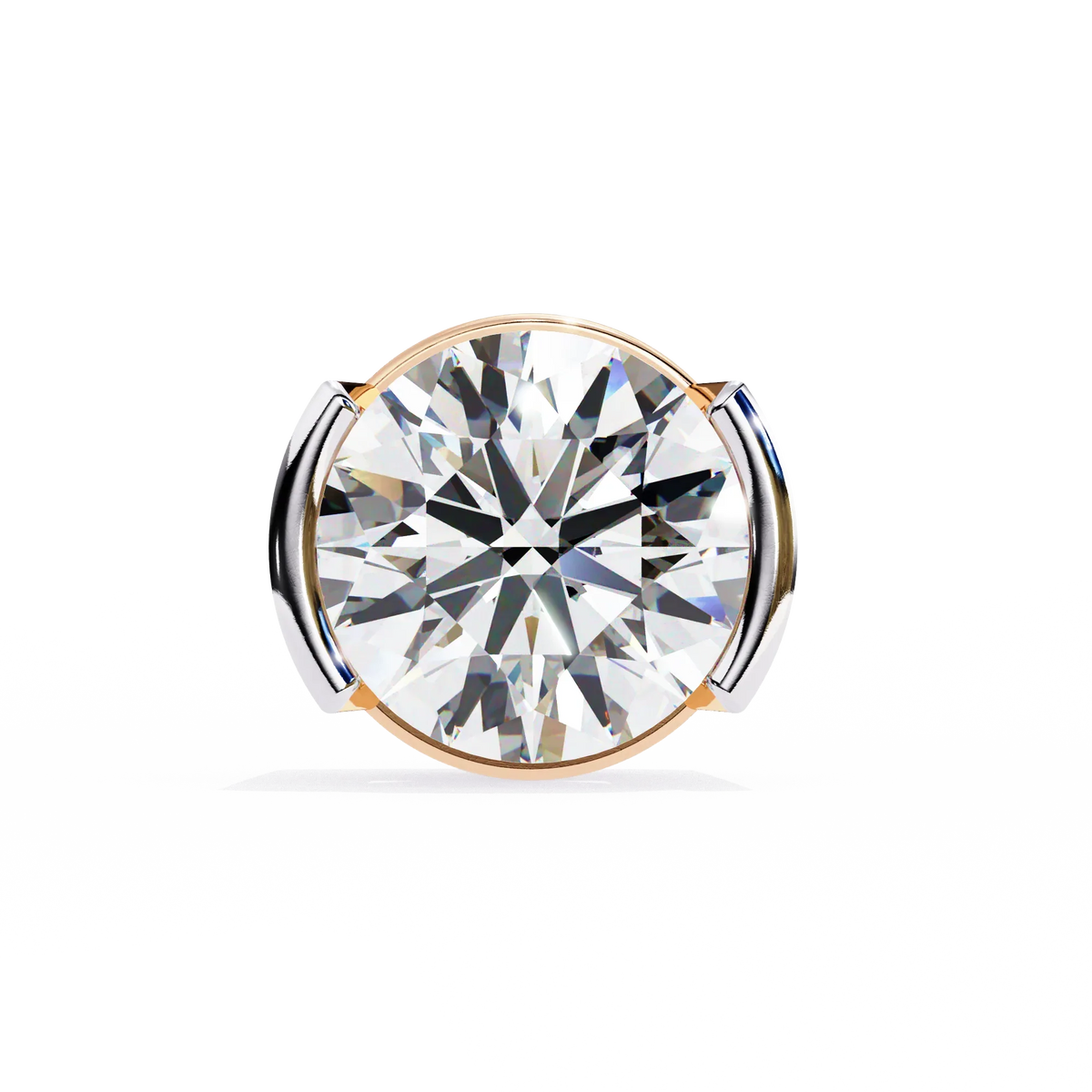 Aura Modern Bezel Lab Grown Diamond Studs - Ophiratbf