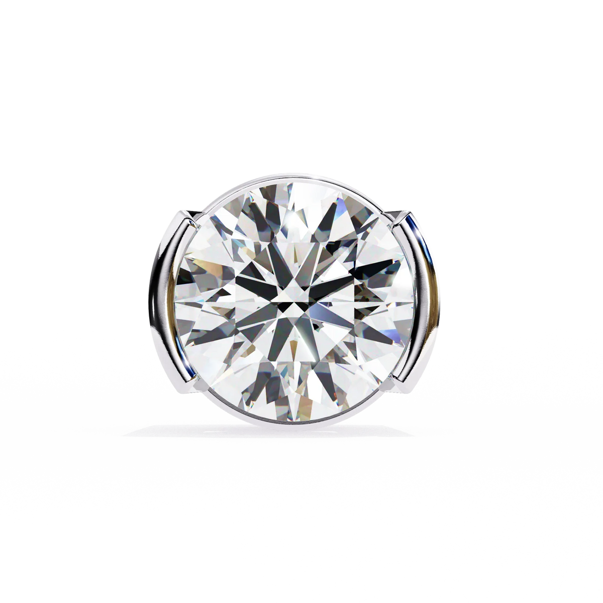 Aura Modern Bezel Lab Grown Diamond Studs - Ophiratbf