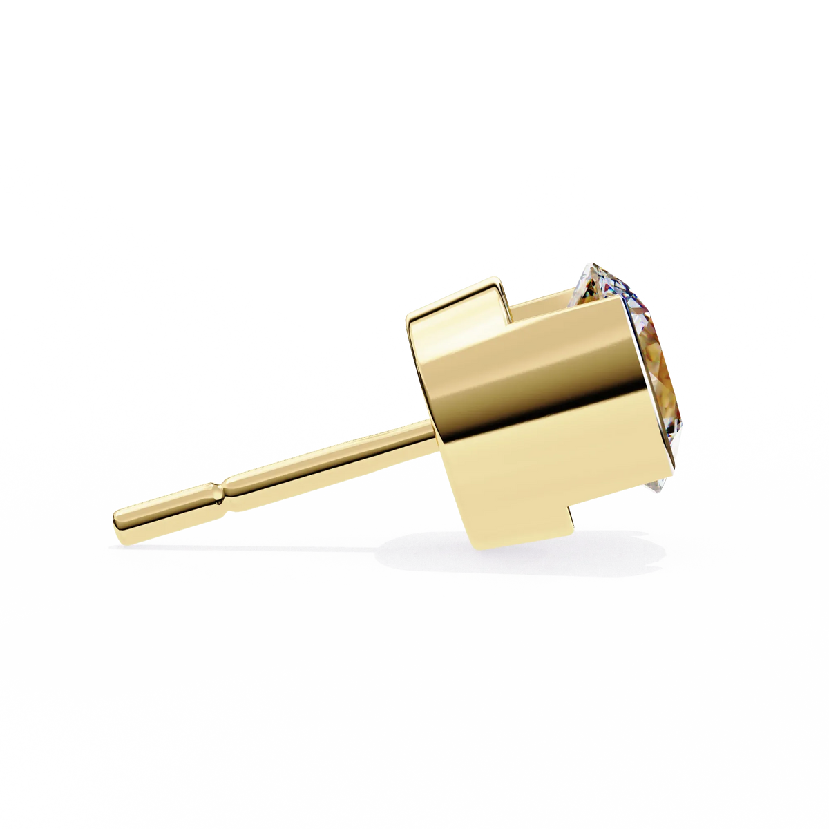 Aura Modern Bezel Lab Grown Diamond Studs - Ophiratbf