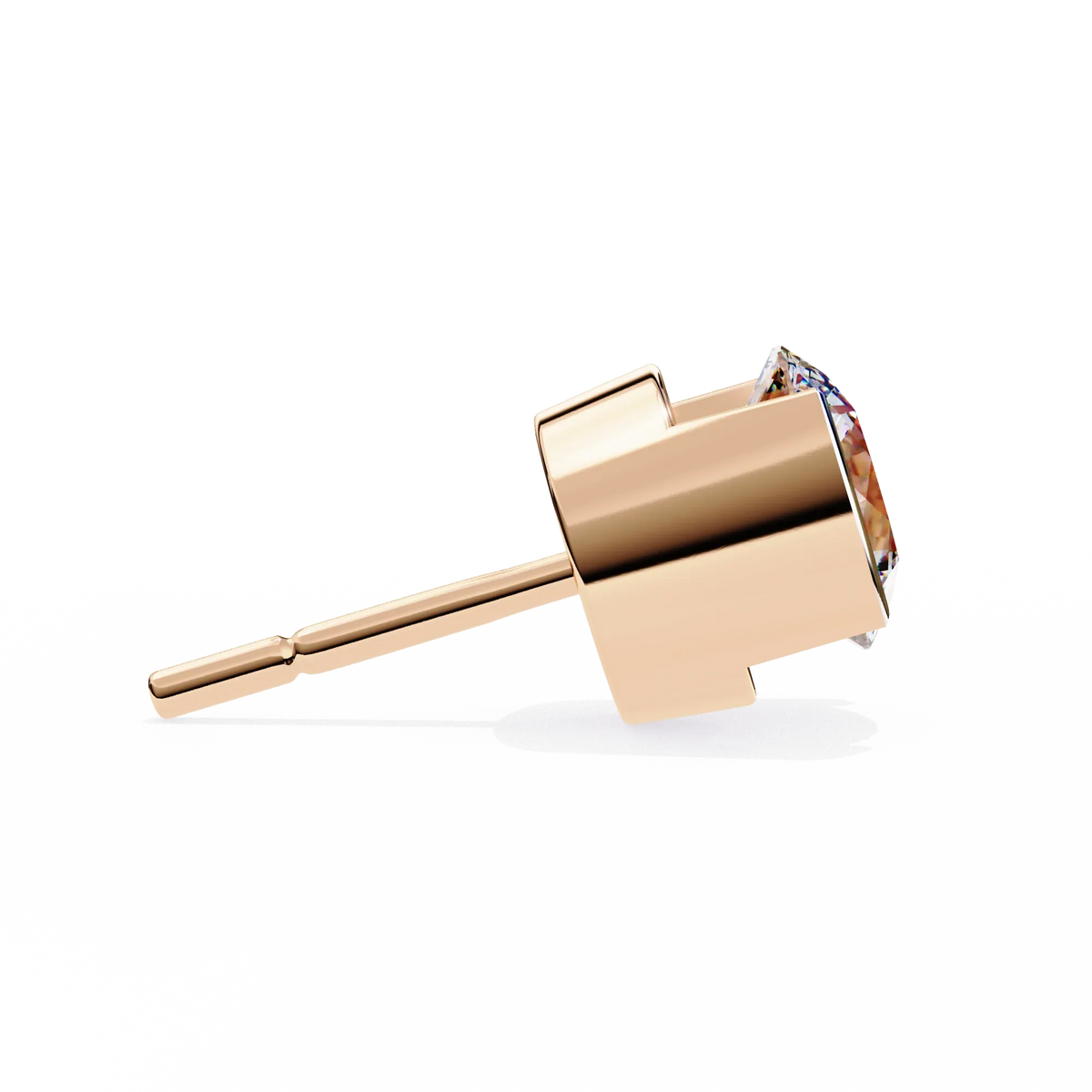 Aura Modern Bezel Lab Grown Diamond Studs - Ophiratbf