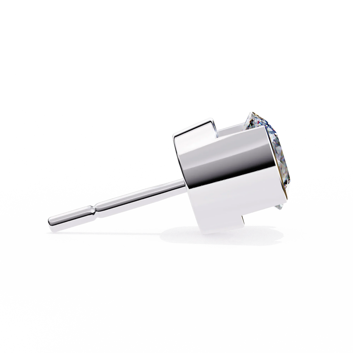 Aura Modern Bezel Lab Grown Diamond Studs - Ophiratbf