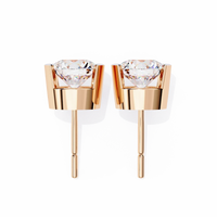 Aura Modern Bezel Lab Grown Diamond Studs - Ophiratbf