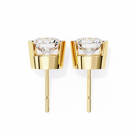 Aura Modern Bezel Lab Grown Diamond Studs - Ophiratbf