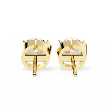 Aura Modern Bezel Lab Grown Diamond Studs