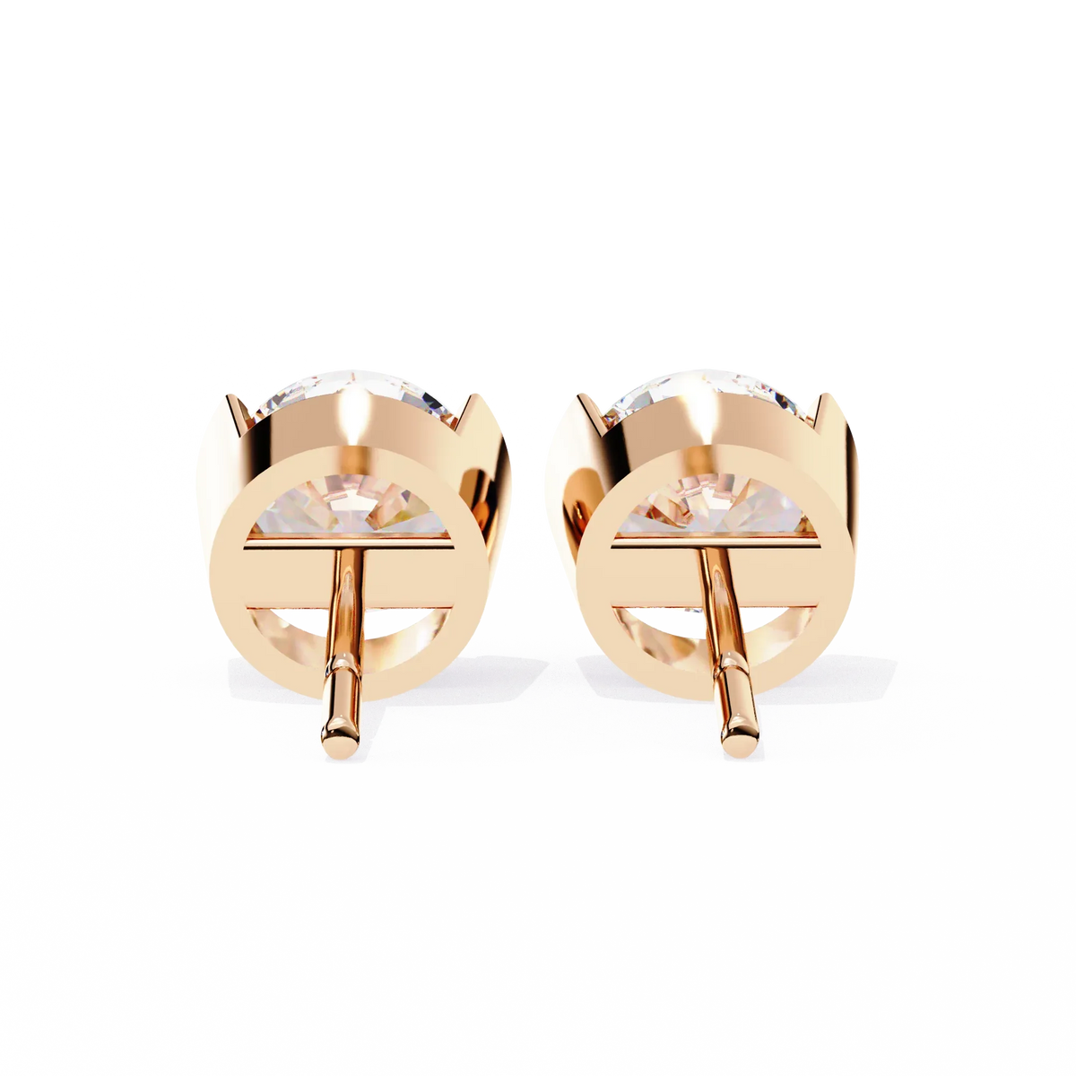 Aura Modern Bezel Lab Grown Diamond Studs - Ophiratbf