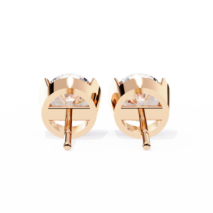 Aura Modern Bezel Lab Grown Diamond Studs