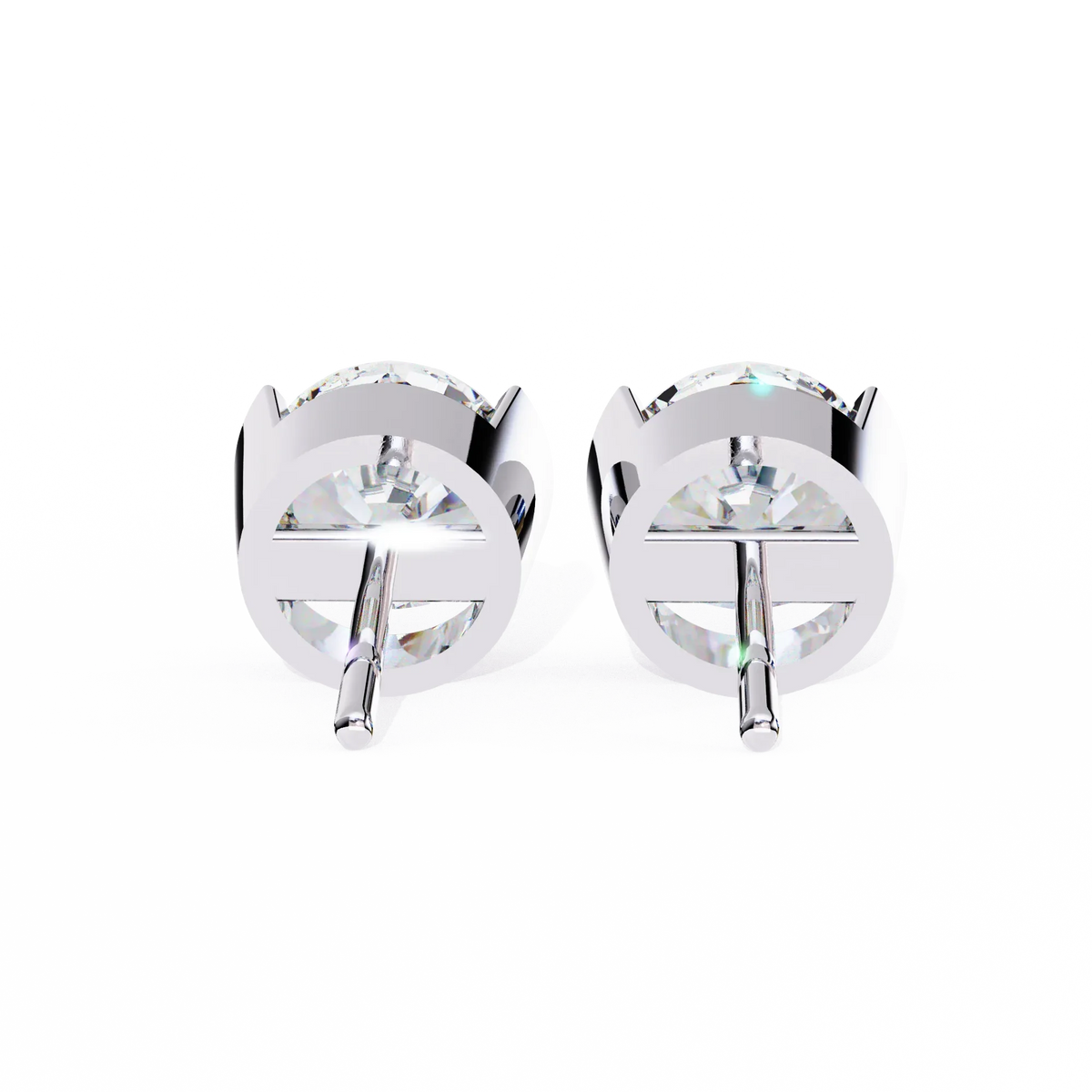 Aura Modern Bezel Lab Grown Diamond Studs - Ophiratbf