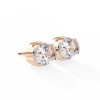 Aura Modern Bezel Lab Grown Diamond Studs - Ophiratbf
