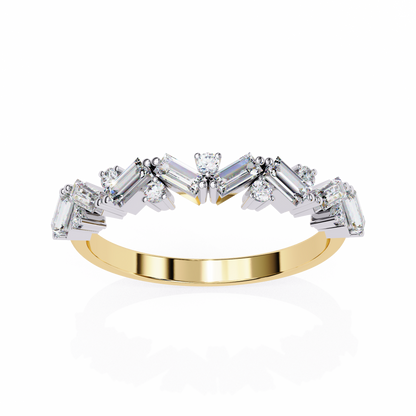 Cascade Cluster Lab Grown Diamond Ring