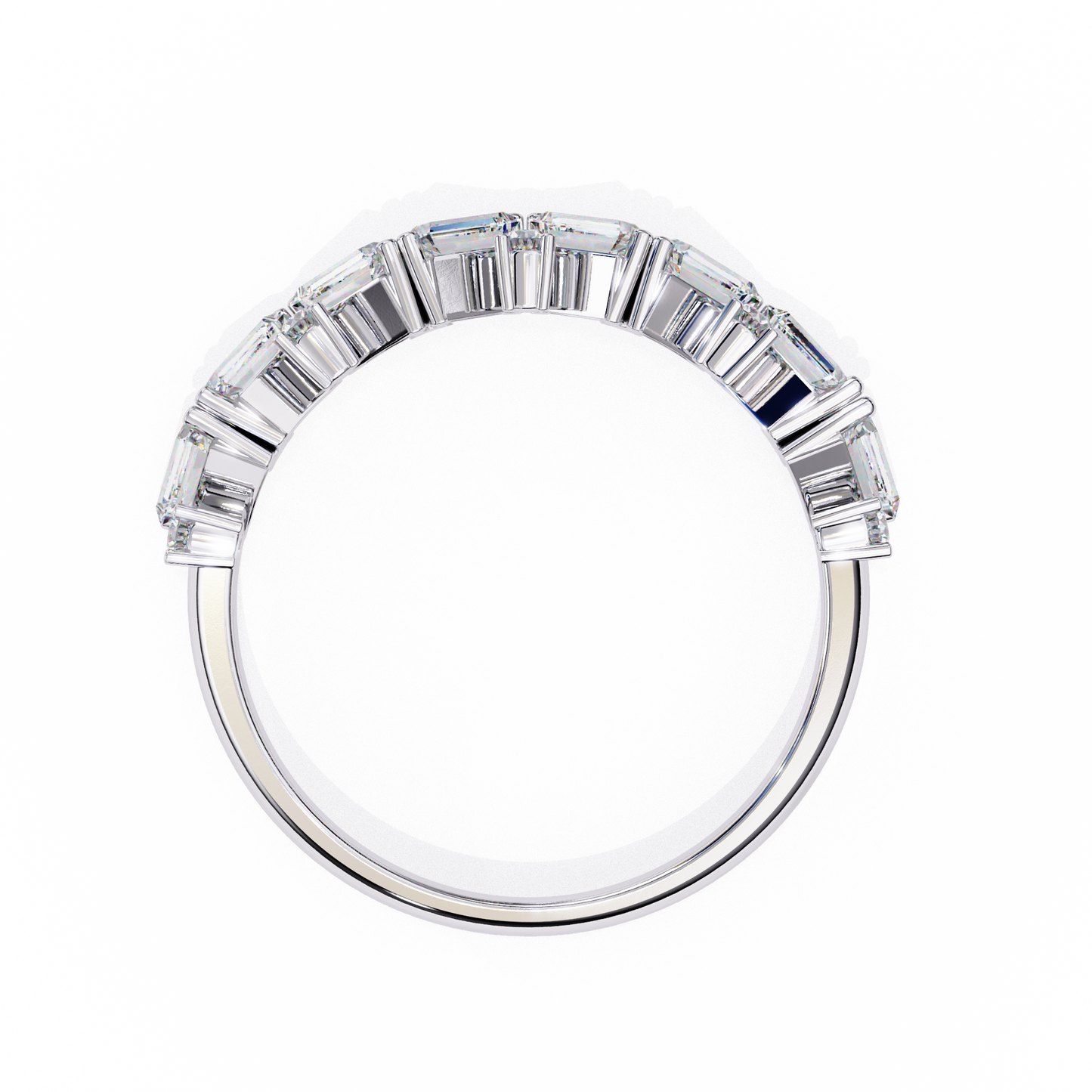 cascade cluster lab grown diamond ring