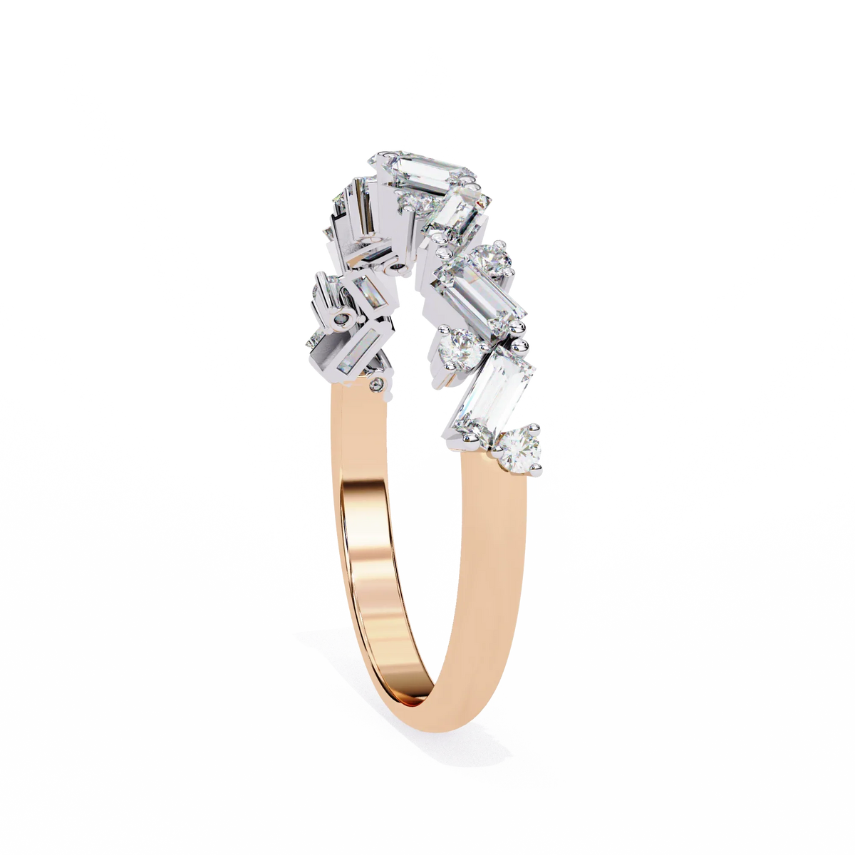 Cascade Cluster Lab Grown Diamond Ring - Ophiratbf