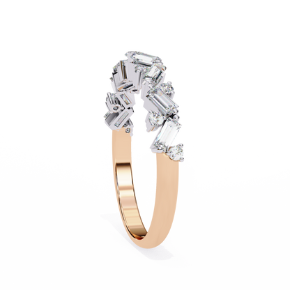 Cascade Cluster Lab Grown Diamond Ring