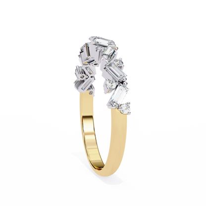 Cascade Cluster Lab Grown Diamond Ring