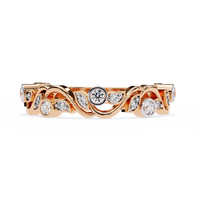 Rosy Vine Lab Grown Diamond Ring - Ophiratbf
