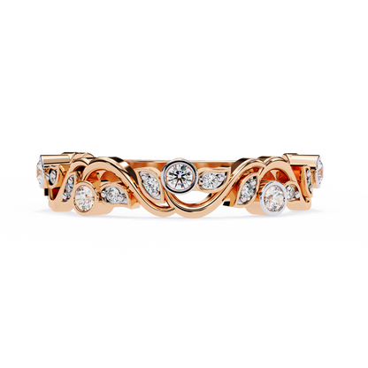 Rosy Vine Lab Grown Diamond Ring