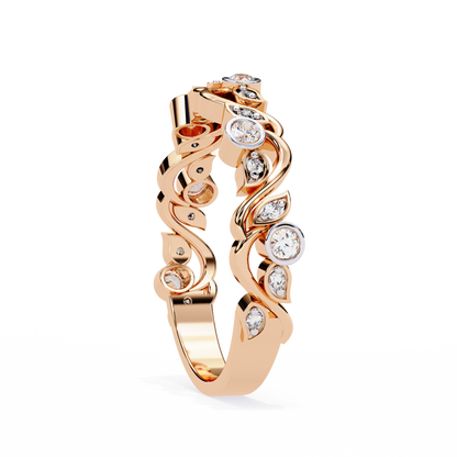 Rosy Vine Lab Grown Diamond Ring