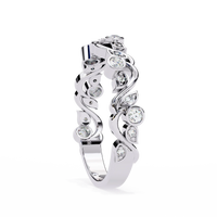 Rosy Vine Lab Grown Diamond Ring - Ophiratbf