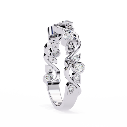 Rosy Vine Lab Grown Diamond Ring