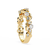 Rosy Vine Lab Grown Diamond Ring - Ophiratbf