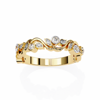 Rosy Vine Lab Grown Diamond Ring - Ophiratbf