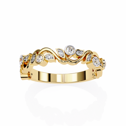Rosy Vine Lab Grown Diamond Ring