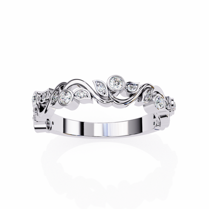 Rosy Vine Lab Grown Diamond Ring
