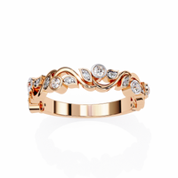 Rosy Vine Lab Grown Diamond Ring - Ophiratbf
