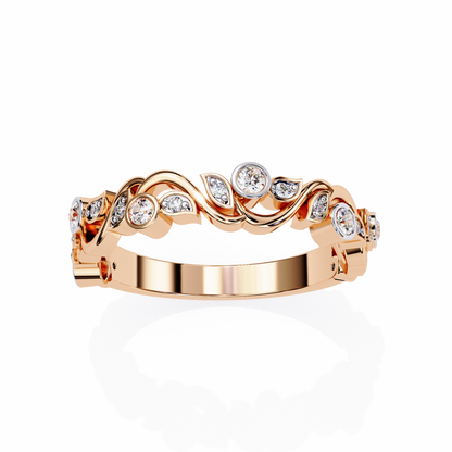 Rosy Vine Lab Grown Diamond Ring
