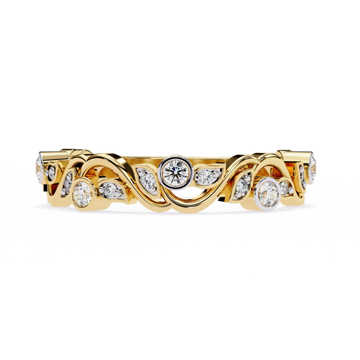 Rosy Vine Lab Grown Diamond Ring - Ophiratbf