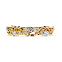 Rosy Vine Lab Grown Diamond Ring - Ophiratbf