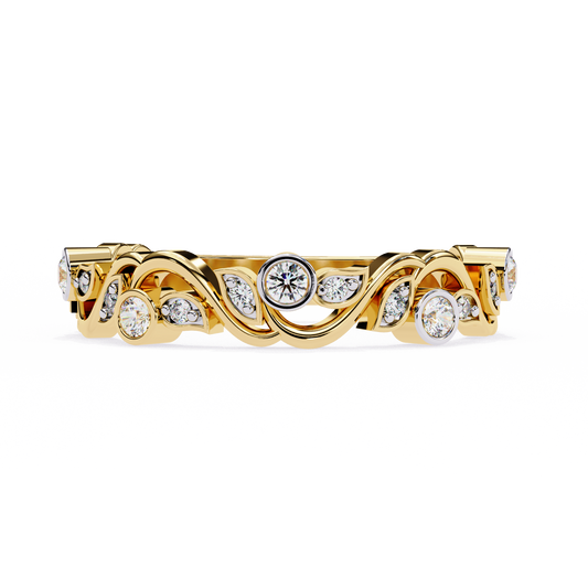 Rosy Vine Lab Grown Diamond Ring