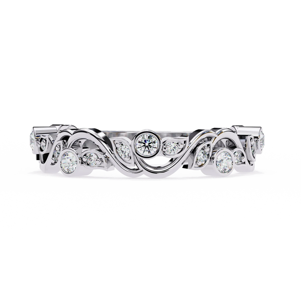 Rosy Vine Lab Grown Diamond Ring - Ophiratbf