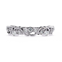 Rosy Vine Lab Grown Diamond Ring - Ophiratbf