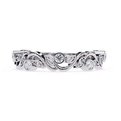 Rosy Vine Lab Grown Diamond Ring