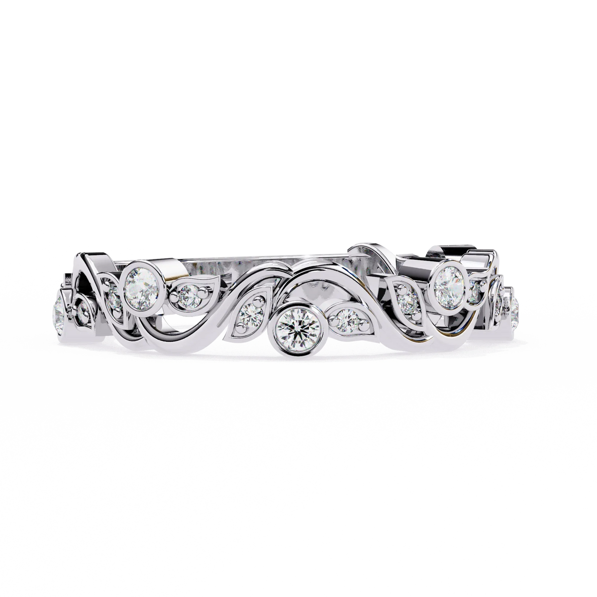 Rosy Vine Lab Grown Diamond Ring - Ophiratbf