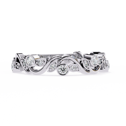 Rosy Vine Lab Grown Diamond Ring
