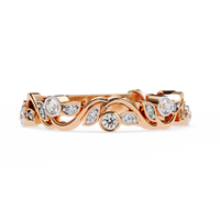Rosy Vine Lab Grown Diamond Ring - Ophiratbf