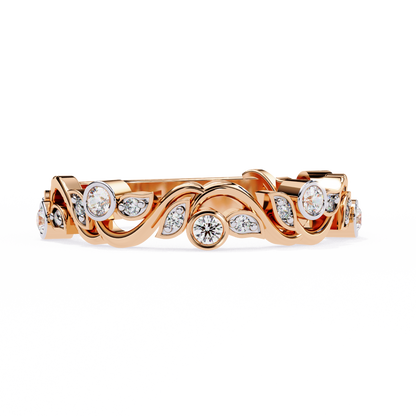 Rosy Vine Lab Grown Diamond Ring