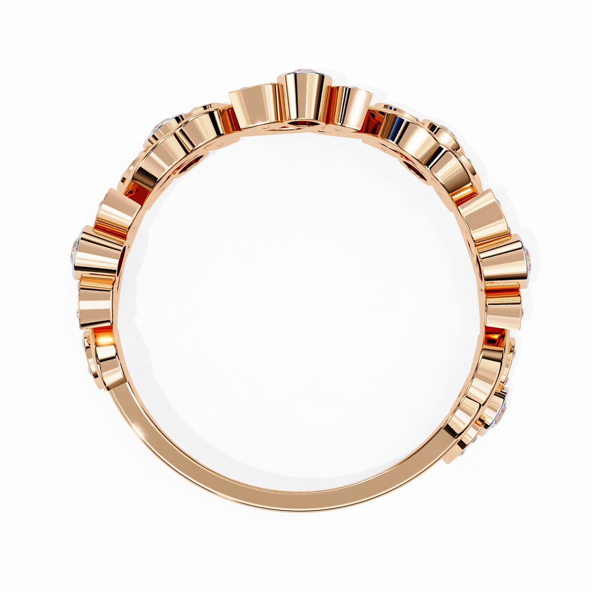 Rosy Vine Lab Grown Diamond Ring - Ophiratbf