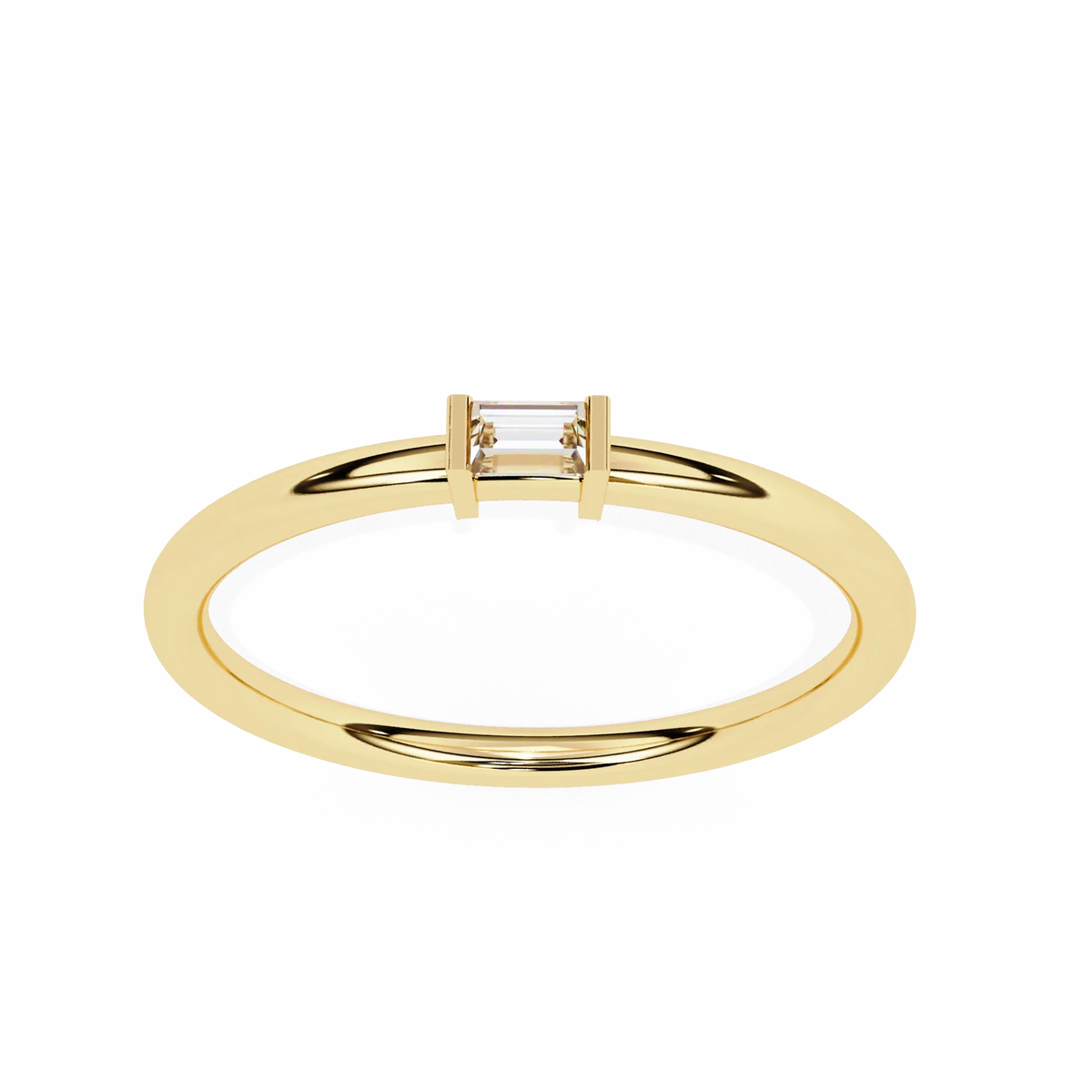 Sleek Baguette Lab Grown Diamond Ring - Ophiratbf