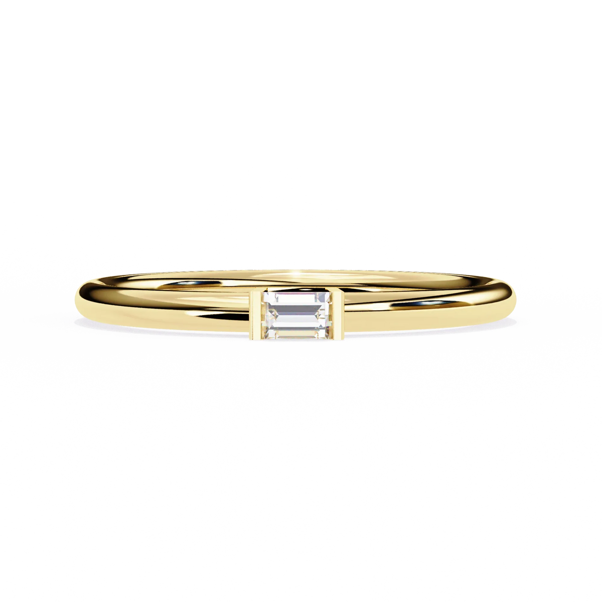 Sleek Baguette Lab Grown Diamond Ring - Ophiratbf