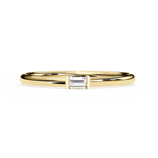 Sleek Baguette Lab Grown Diamond Ring