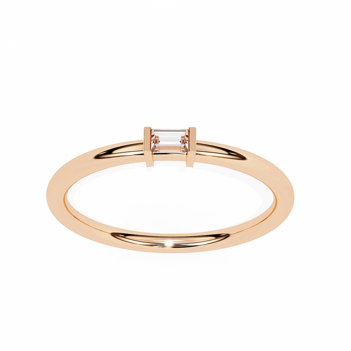 Sleek Baguette Lab Grown Diamond Ring - Ophiratbf