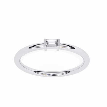 Sleek Baguette Lab Grown Diamond Ring