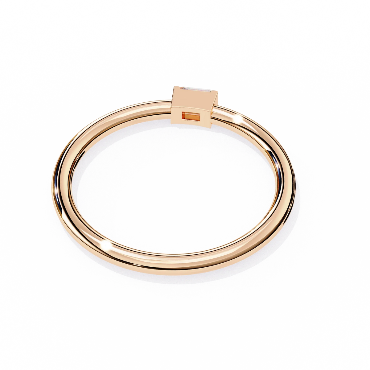 Sleek Baguette Lab Grown Diamond Ring - Ophiratbf