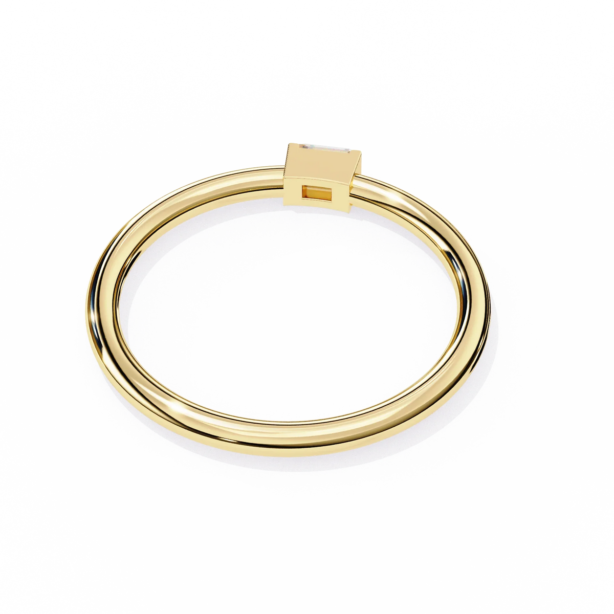 Sleek Baguette Lab Grown Diamond Ring - Ophiratbf