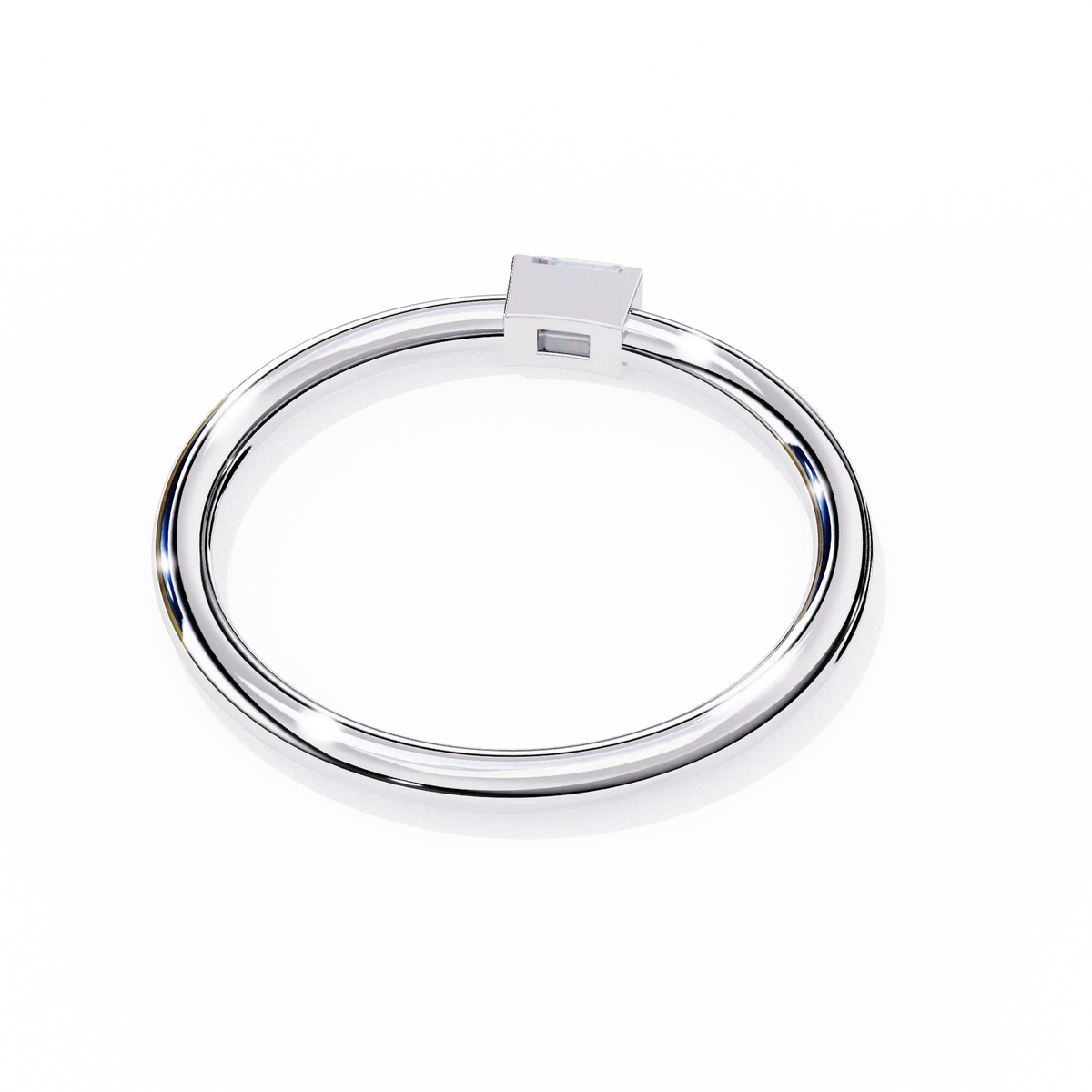 Sleek Baguette Lab Grown Diamond Ring - Ophiratbf