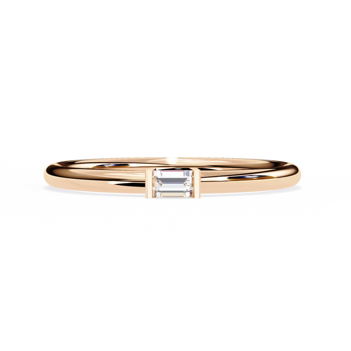 Sleek Baguette Lab Grown Diamond Ring - Ophiratbf