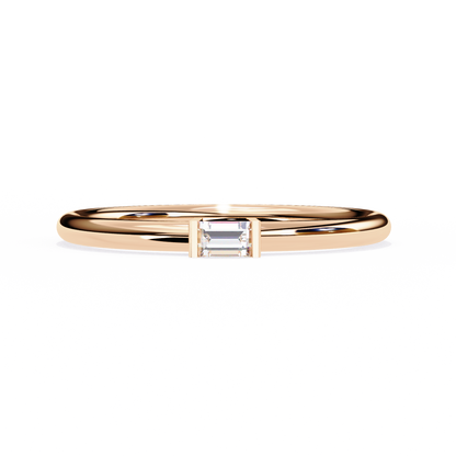 Sleek Baguette Lab Grown Diamond Ring